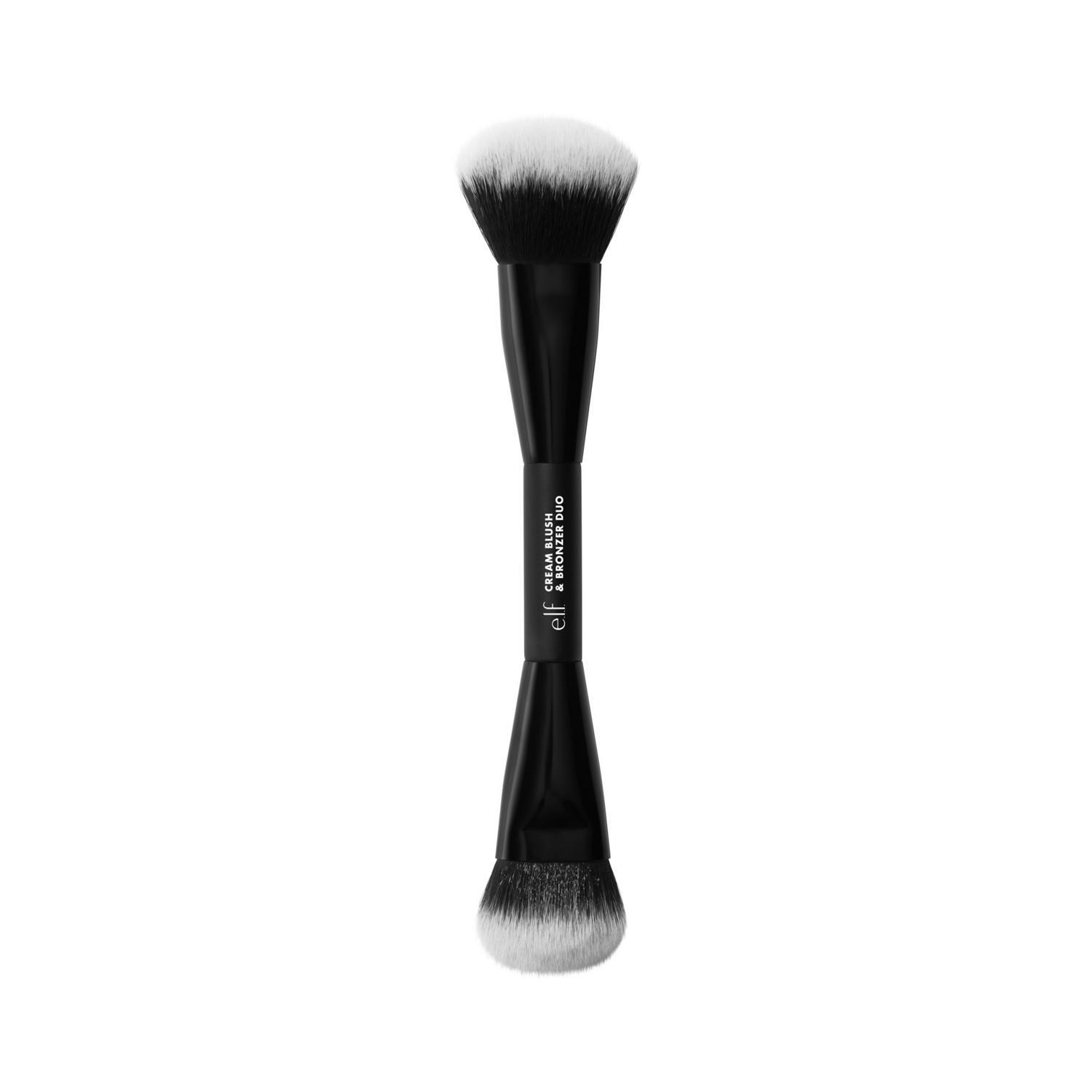 E.L.F. CREAM BLUSH & BRONZER DUO BRUSH (BROCHA DE DOBLE EXTREMO PARA RUBOR Y BRONCEADOR)